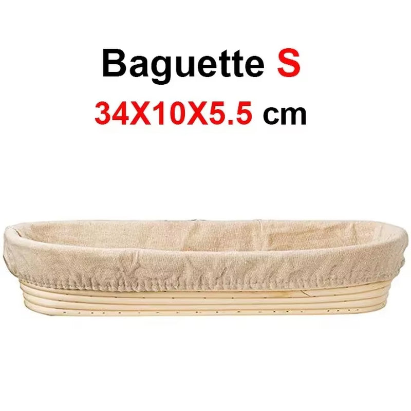 Natural Rattan Bread Proofing Basket Handmade Rattan Wicker Baking Bowl Dough Fermentation Sourdough Banneton Bread Basket