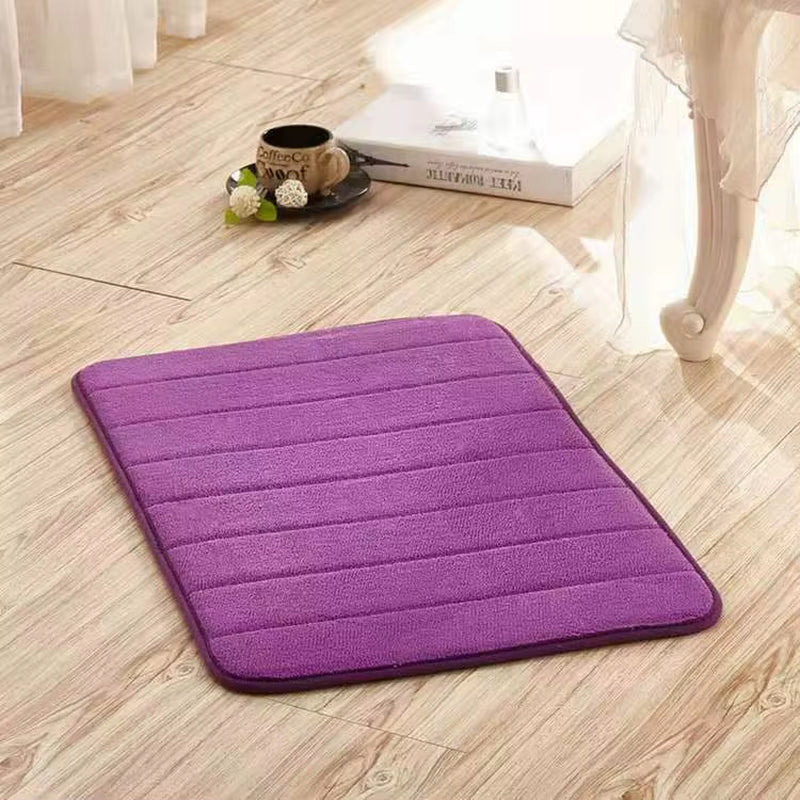 Water Absorption Rug Bathroom Mat Shaggy Memory Foam Bath Mat Set Kitchen Door Floor Mat Carpet for Toilet Non Slip Bath Mats