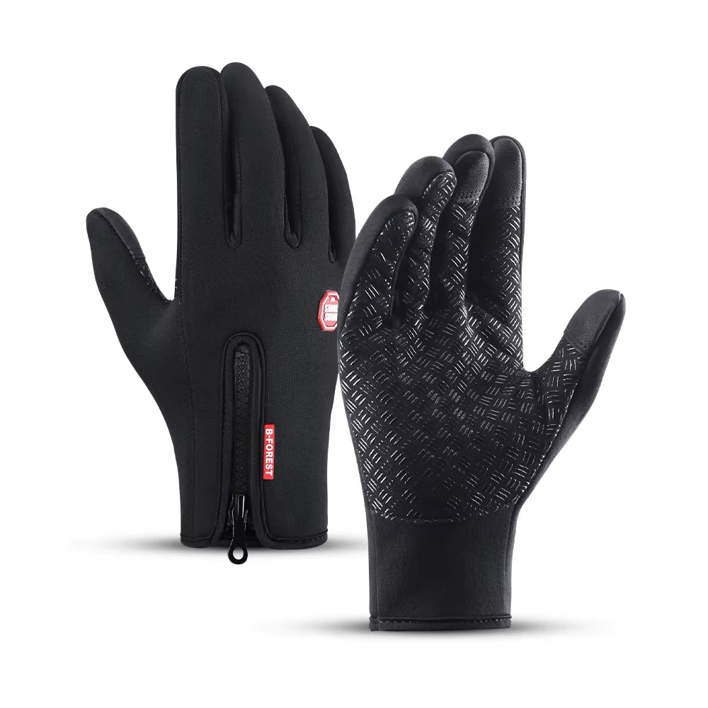 Winter Gloves Outdoor Sport Touch Screen Bicycle Bike Cycling Running Gloves for Men Women Windproof Simulated Warm Eldiven