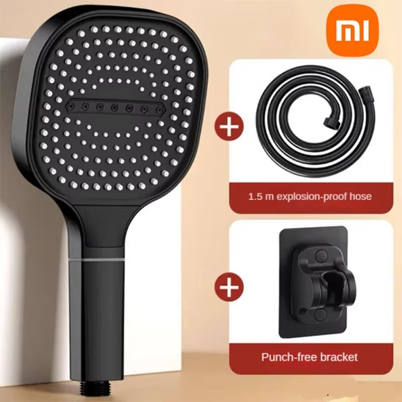 Xiaomi 13Cm Large Panel 3Modes Adjustable Home Shower Head High Pressure Massage Showerhead Filter Element Bathroom Accessories