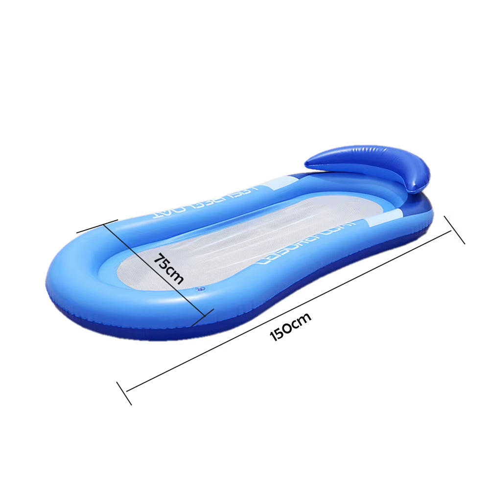 2024 Outdoor Foldable Water Hammock Inflatable Floating Swimming Pool Mattress Party Lounge Bed Beach Sports Recliner Recreation