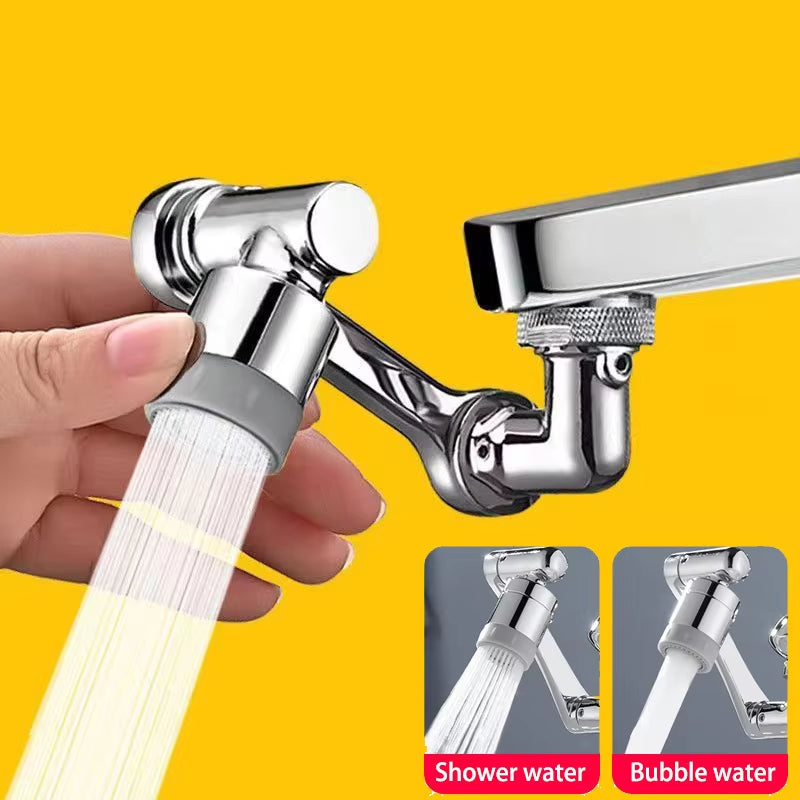 Revolutionary 1080° Rotatable Faucet Sprayer Head - Universal Bathroom Tap Adapter with 2 Spray Modes