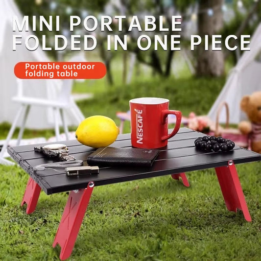 Outdoor Mini Camping Table Ultra Light Folding Coffee Table Aluminum Alloy Small Beach Table with Storage Bag Picnic Table