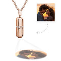 Custom Projection Necklace Creative Pill Couple Gifts Inkedjoy