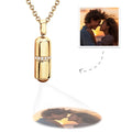 Custom Projection Necklace Creative Pill Couple Gifts Inkedjoy