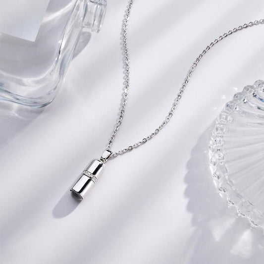 Custom Projection Necklace Creative Pill Couple Gifts Inkedjoy