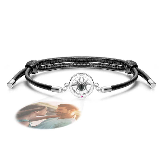 Custom Projection Bracelet Compass Trendy Simple Gifts for Men - Carrellos 