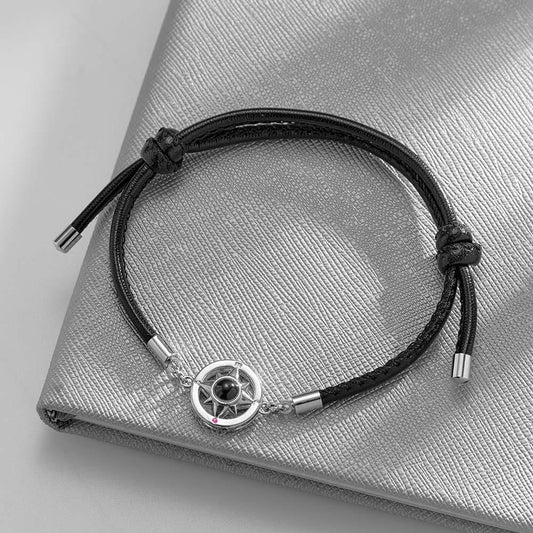 Custom Projection Bracelet Compass Trendy Simple Gifts for Men - Carrellos 