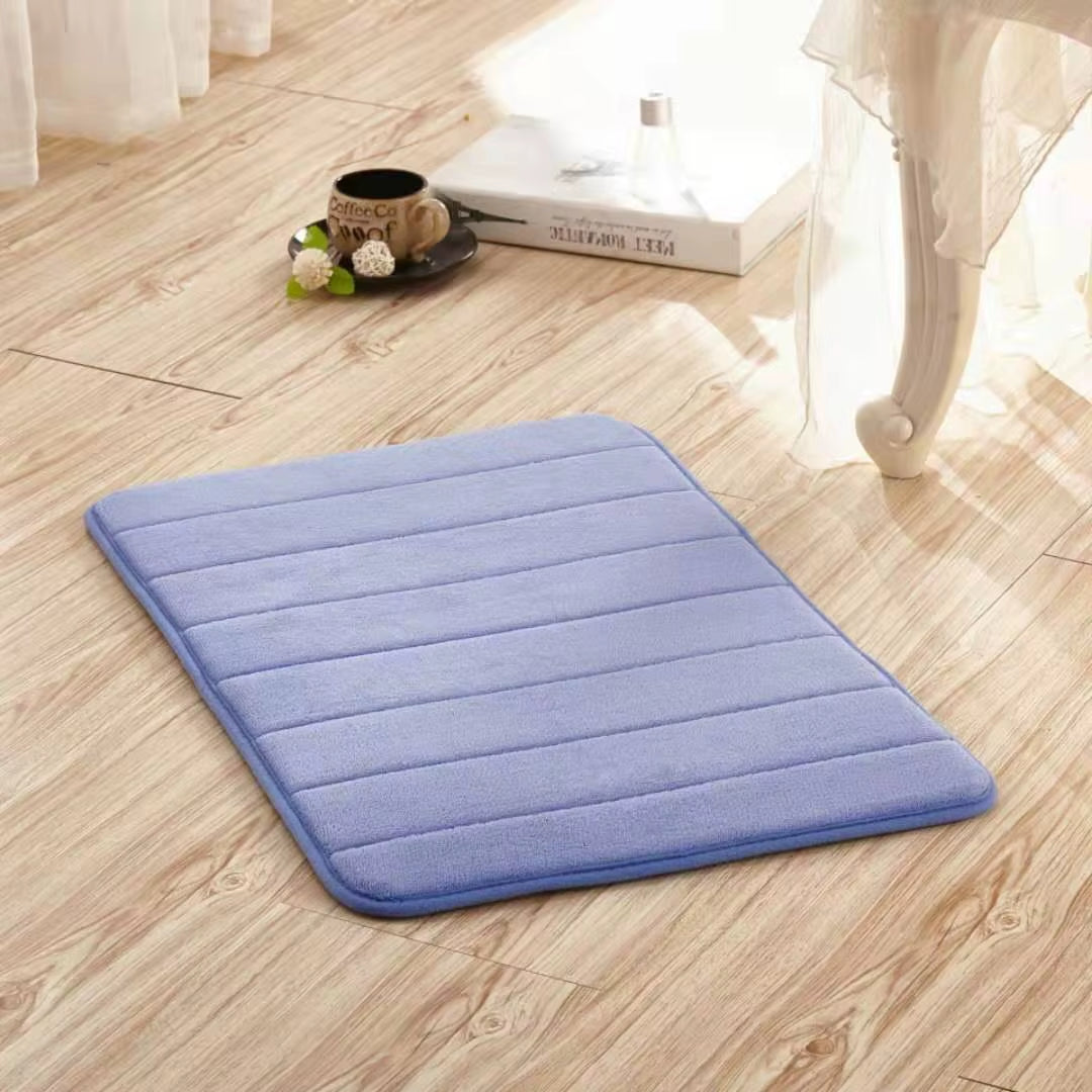 Water Absorption Rug Bathroom Mat Shaggy Memory Foam Bath Mat Set Kitchen Door Floor Mat Carpet for Toilet Non Slip Bath Mats