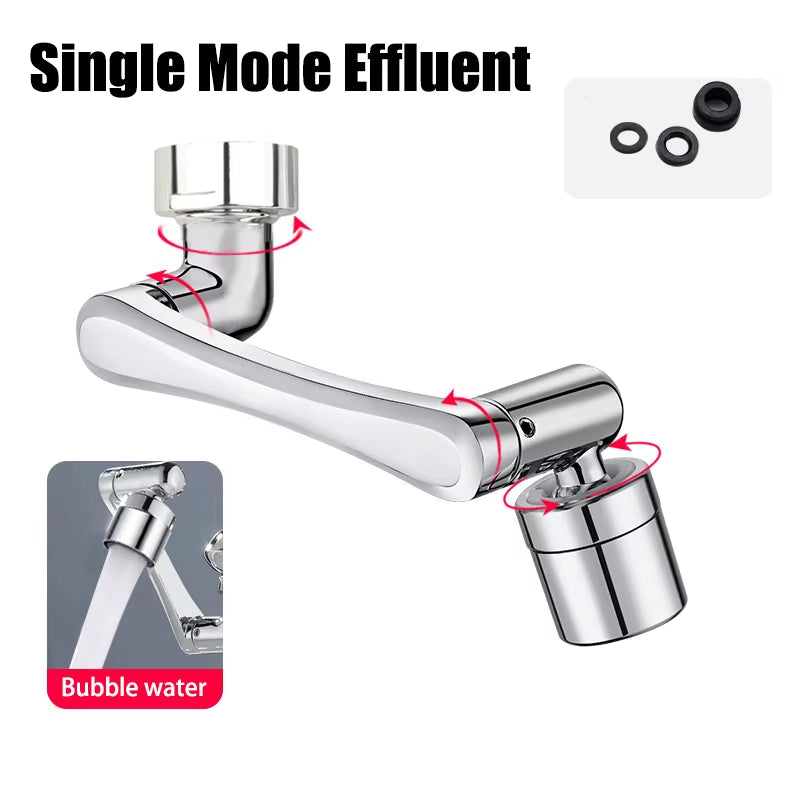 Revolutionary 1080° Rotatable Faucet Sprayer Head - Universal Bathroom Tap Adapter with 2 Spray Modes